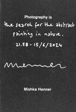 Photography is the search for the abstract painting in nature